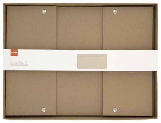 boîte de rangement carton A3 kraft - 39822194 - HEMA