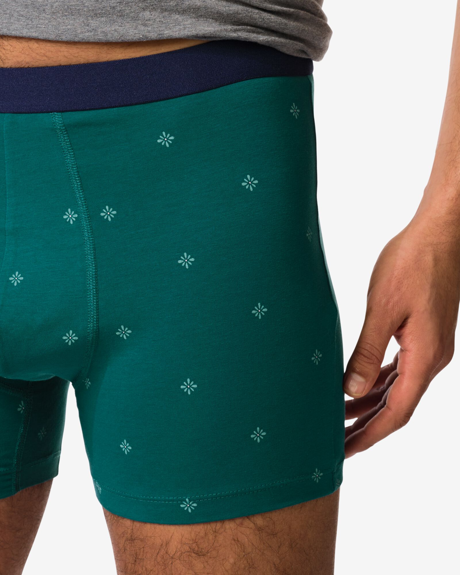 boxer homme rayures - 3 pi&egrave;ces vert vert - 19168300GREEN - HEMA
