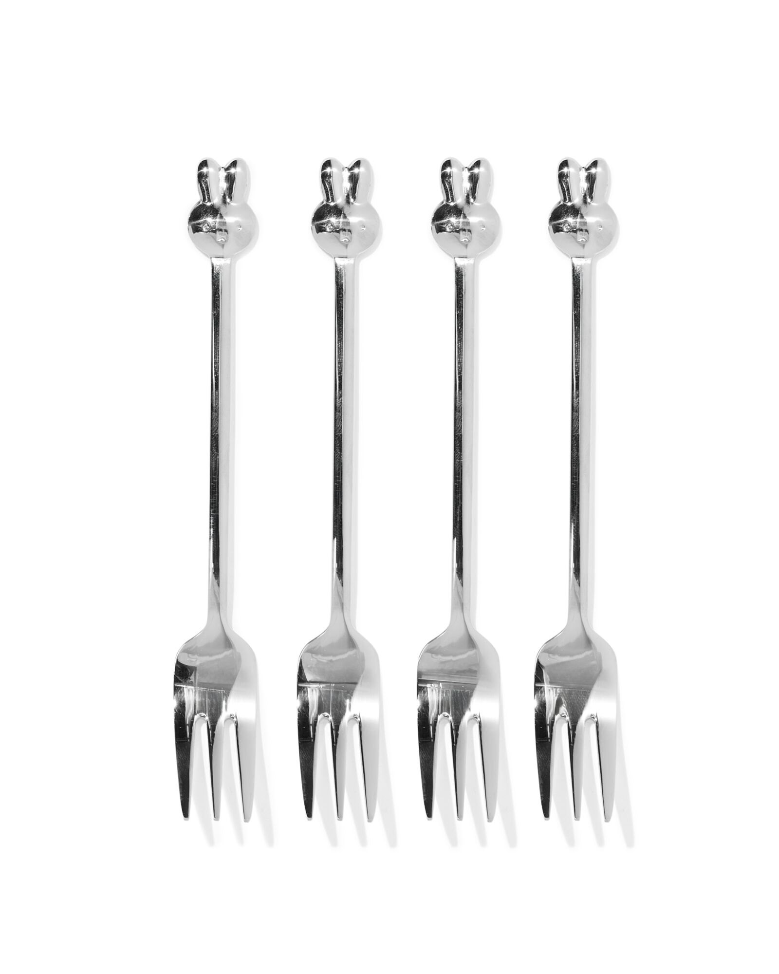 4&nbsp;fourchettes &agrave; g&acirc;teau en inox Miffy - 60410120 - HEMA