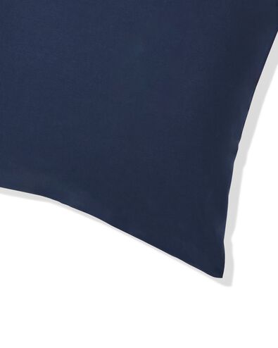 taie d'oreiller 60x70 cm coton doux bleu fonc&eacute; - 5130024 - HEMA