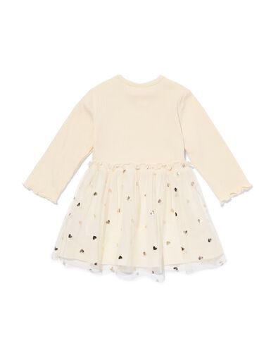 robe bébé cœurs blanc cassé blanc cassé - 33045770OFFWHITE - HEMA
