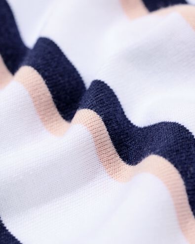 Damen-T-Shirt Larissa, gestreift wei&szlig; wei&szlig; - 36210330WHITE - HEMA