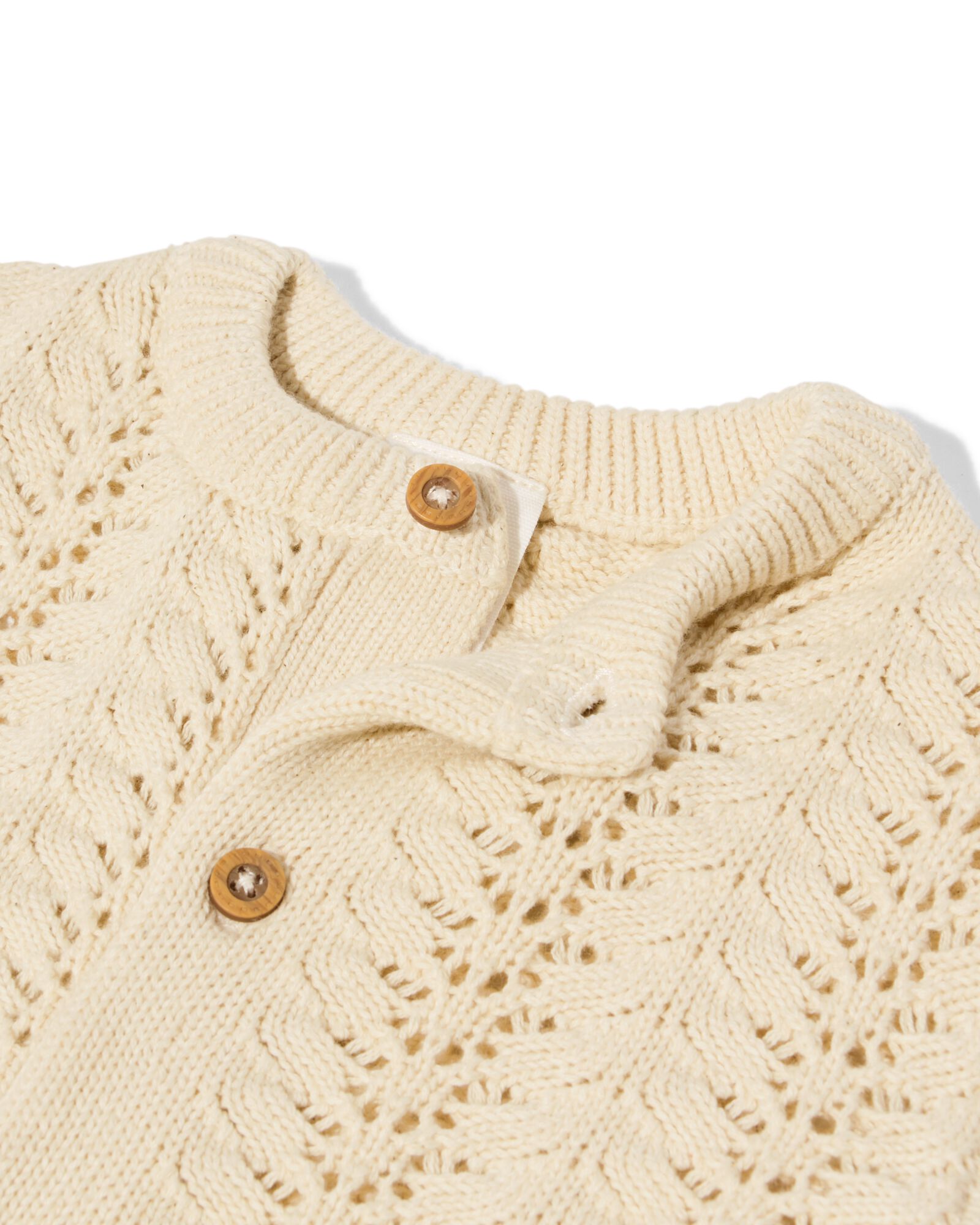 gilet ajour&eacute; nouveau-n&eacute; &eacute;cru &eacute;cru - 33436220ECRU - HEMA