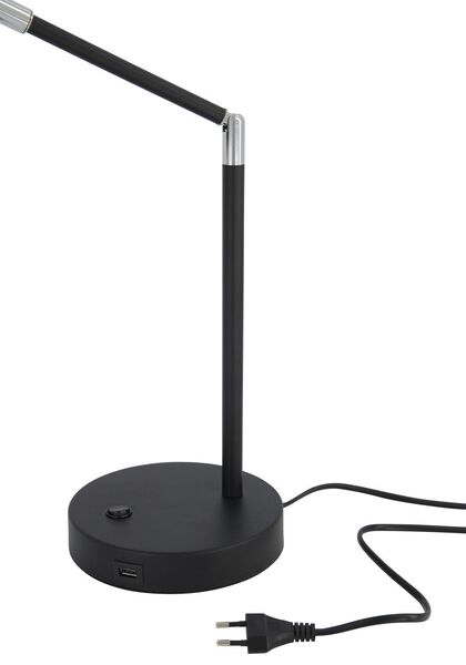 Schreibtischlampe mit USB-Anschluss, schwarz - 39600179 - HEMA