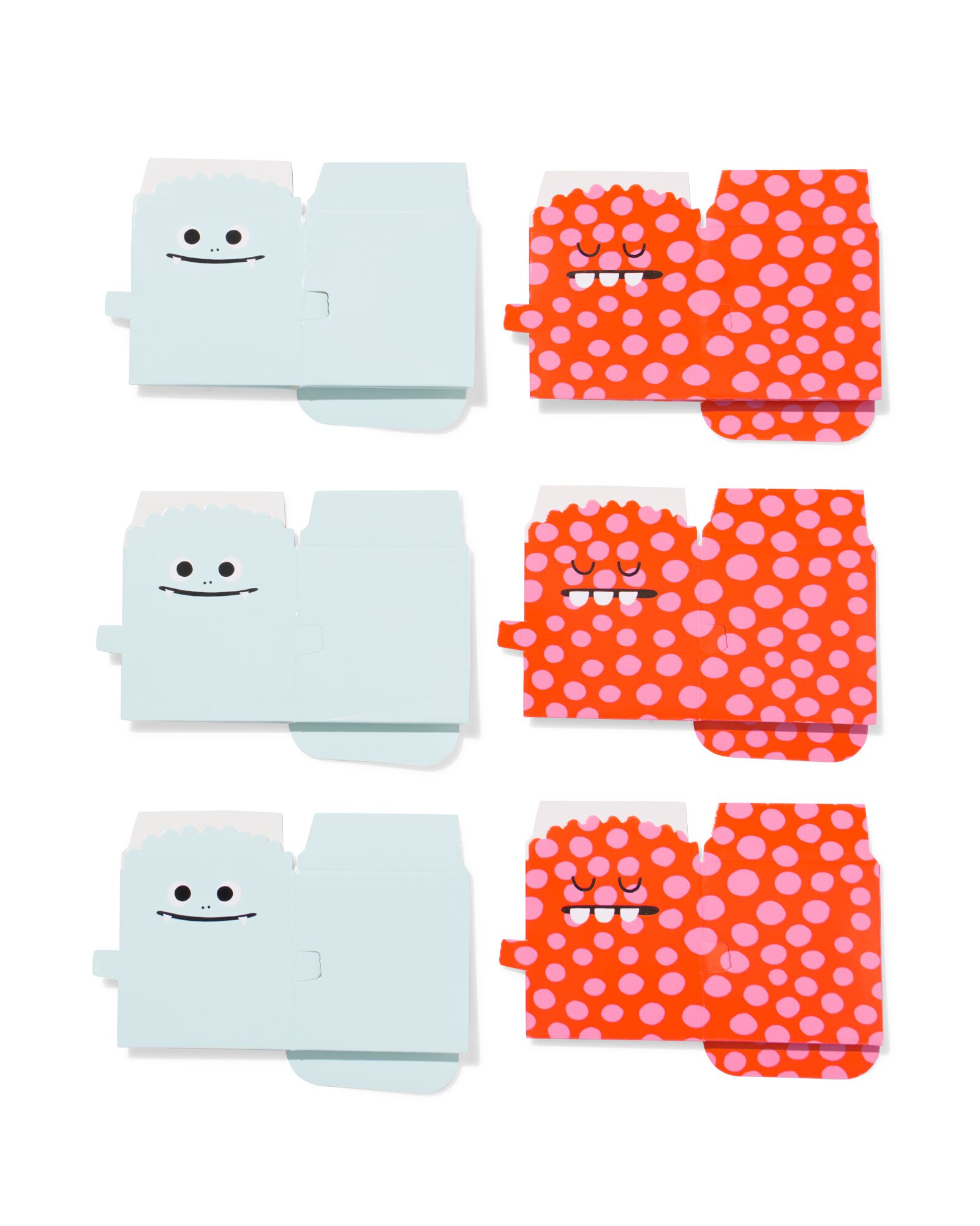 doosjes vouwbaar monster - 6 stuks - 14710333 - HEMA