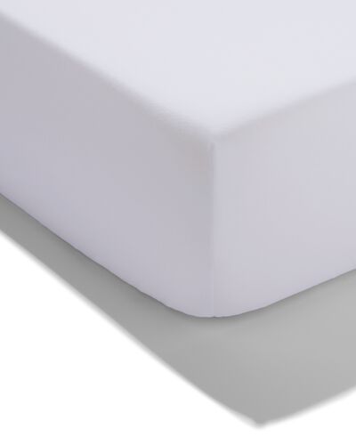 drap-housse 70x150cm coton doux blanc - 5180048 - HEMA