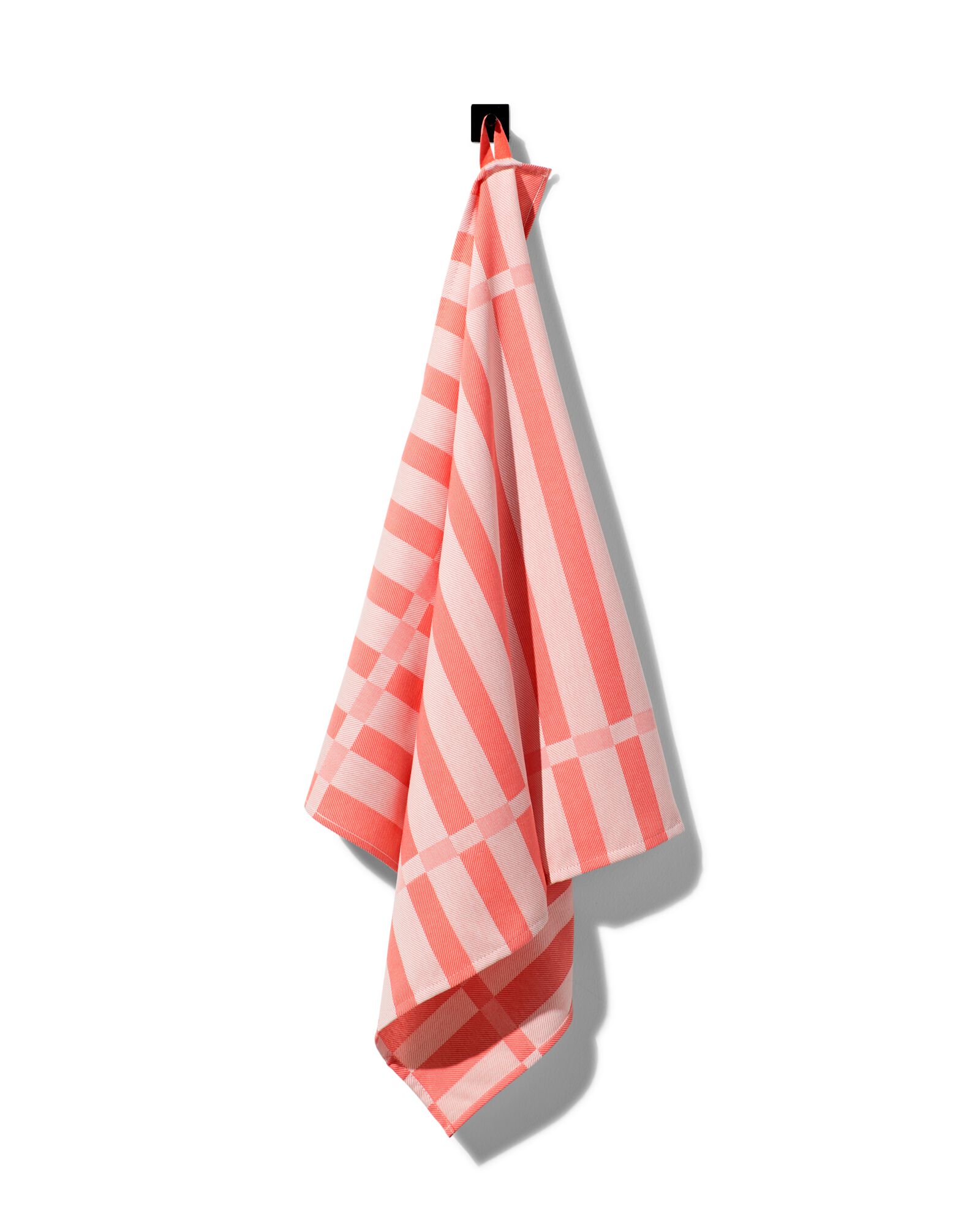Geschirrtuch, 65 x 65 cm, Baumwolle, korallenrot - 5450041 - HEMA