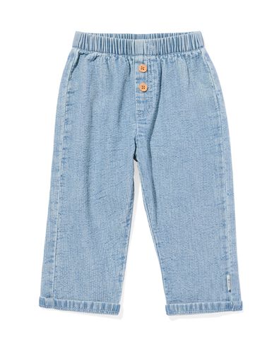 newborn broek comfy fit denim - 33445020DENIM - HEMA