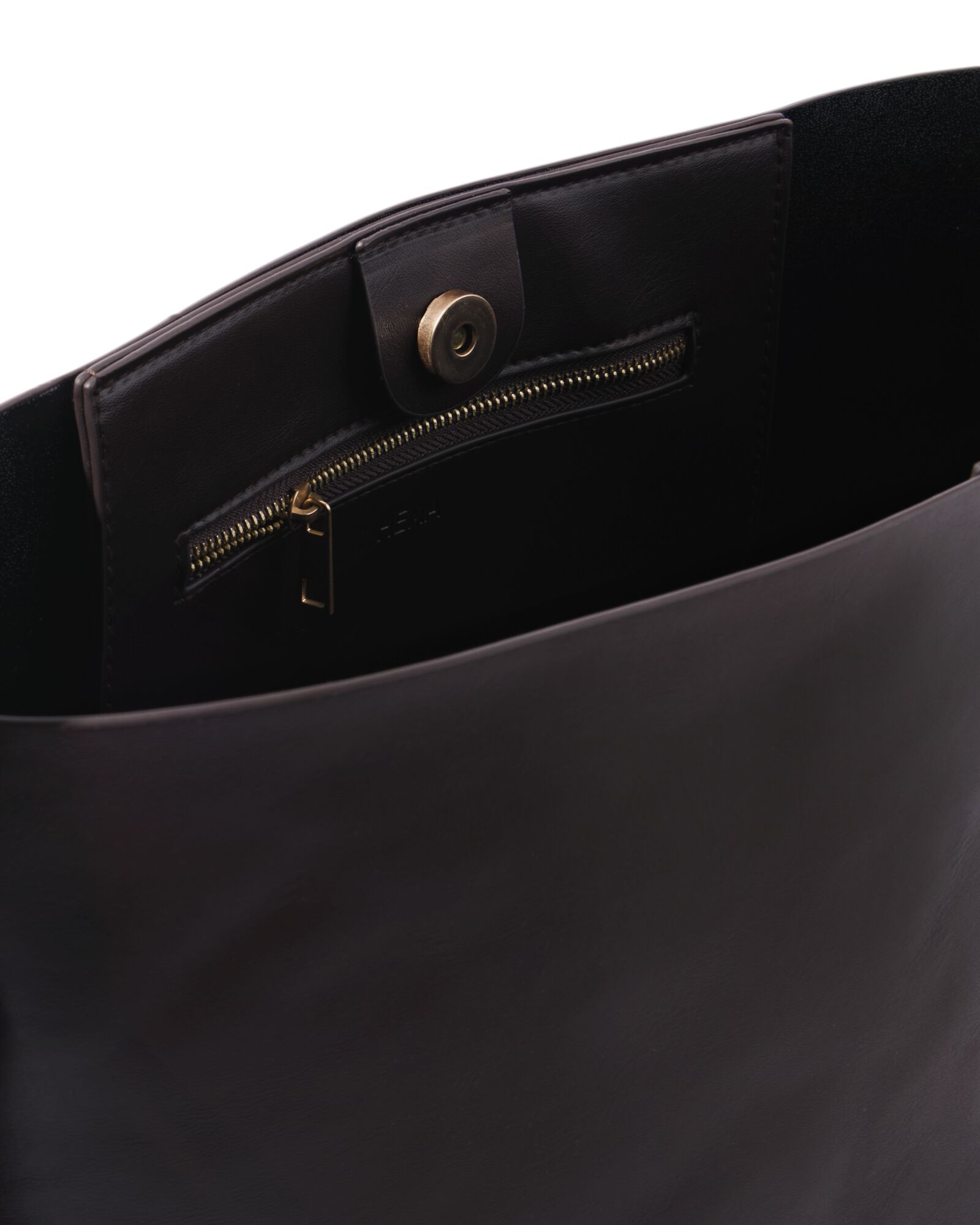 shopper leerlook camel - 18760003 - HEMA