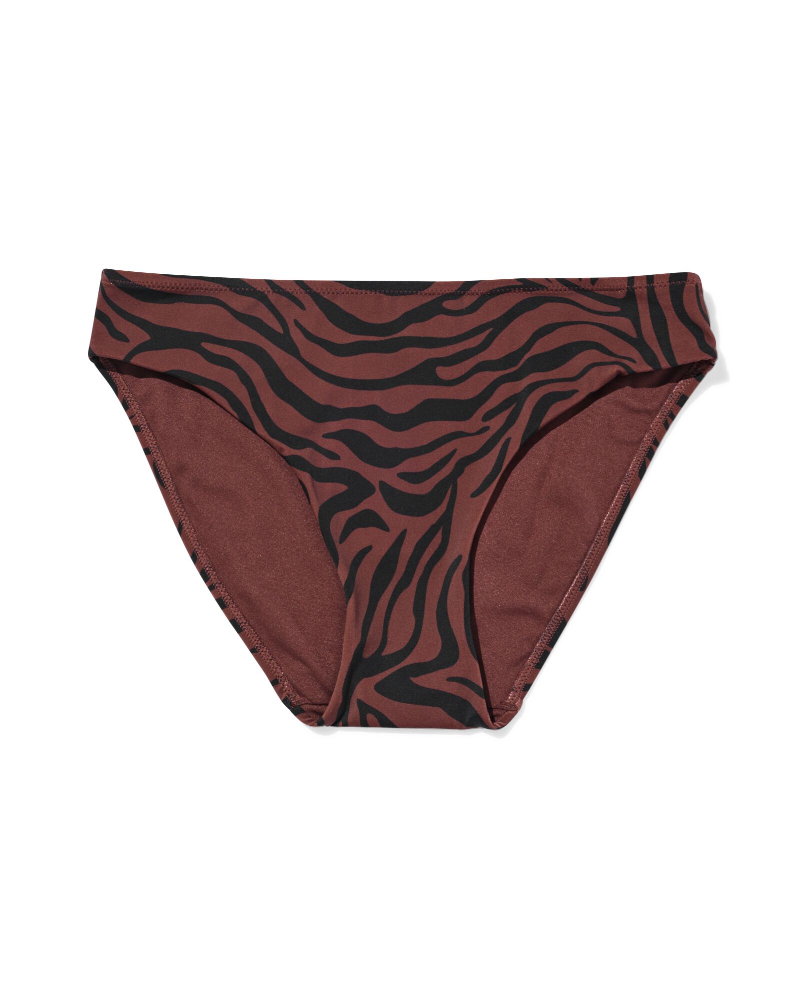 Damen-Bikinihose Mila mit Zebramuster schokoladenbraun schokoladenbraun - 22360600CHOCOLATEBROWN - HEMA