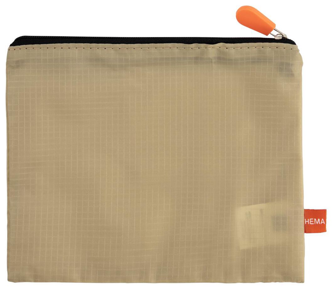 3er-Pack Gepäck-Organizer mit Reißverschlüssen, S/M/L, einfarbig - 18620040 - HEMA