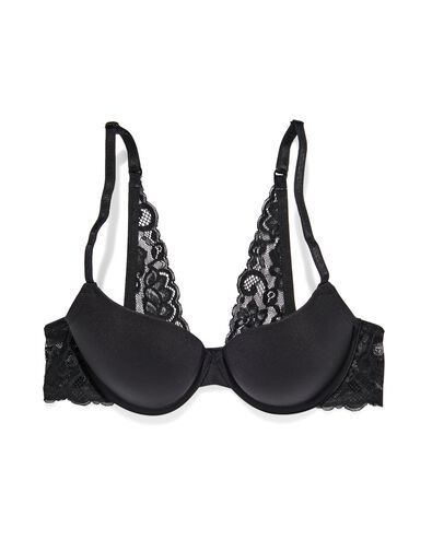 push-up bh met beugel zwart - 21860580BLACK - HEMA
