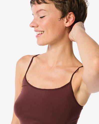 Nahtloses Damenunterhemd aus Mikrofaser mit Spaghettitr&auml;gern - 19601716 - HEMA