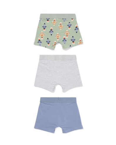 boxers enfant fus&eacute;es - lot de 3 vert vert - 19200140GREEN - HEMA