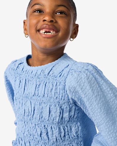 blouse enfant smock bleu - 30874006BLUE - HEMA