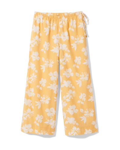 damesbroek Taylor wide fit seersucker bloemen perzik perzik - 36204640PEACH - HEMA