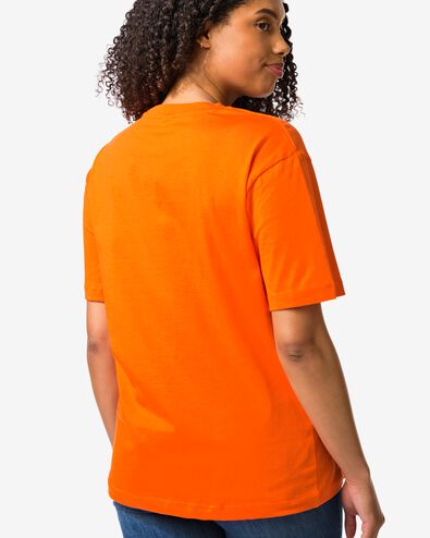 dames T-shirt Do jersey Koningsdag oranje oranje - 36208750ORANGE - HEMA