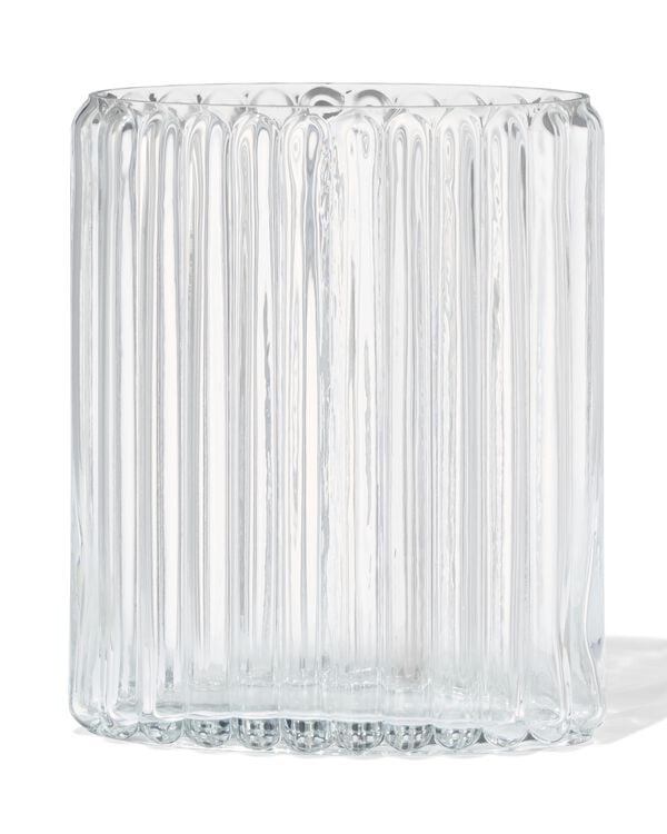vase ⌀20x28cm verre ovale transparent - 13325070 - HEMA
