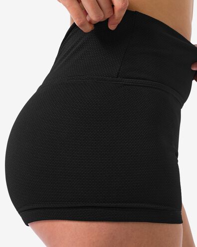 damesbikinishort met omslag zwart zwart - 22351580BLACK - HEMA