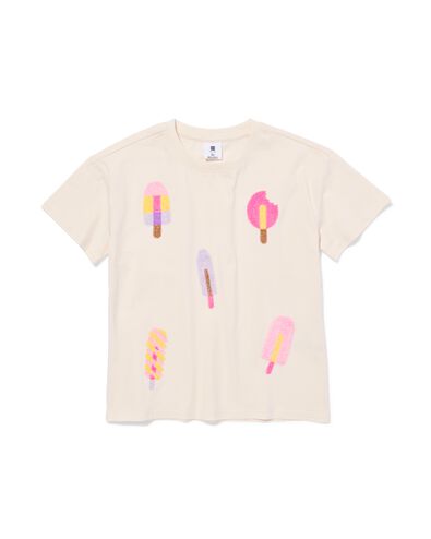 t-shirt enfant crochet&eacute; &eacute;cru &eacute;cru - 30828004ECRU - HEMA