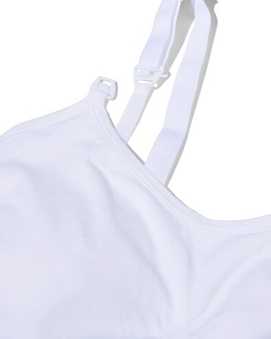 soutien-gorge d’allaitement sans coutures en micro blanc L - 21550053 - HEMA