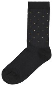 chaussettes femme côte rivets noir noir - 1000025202 - HEMA