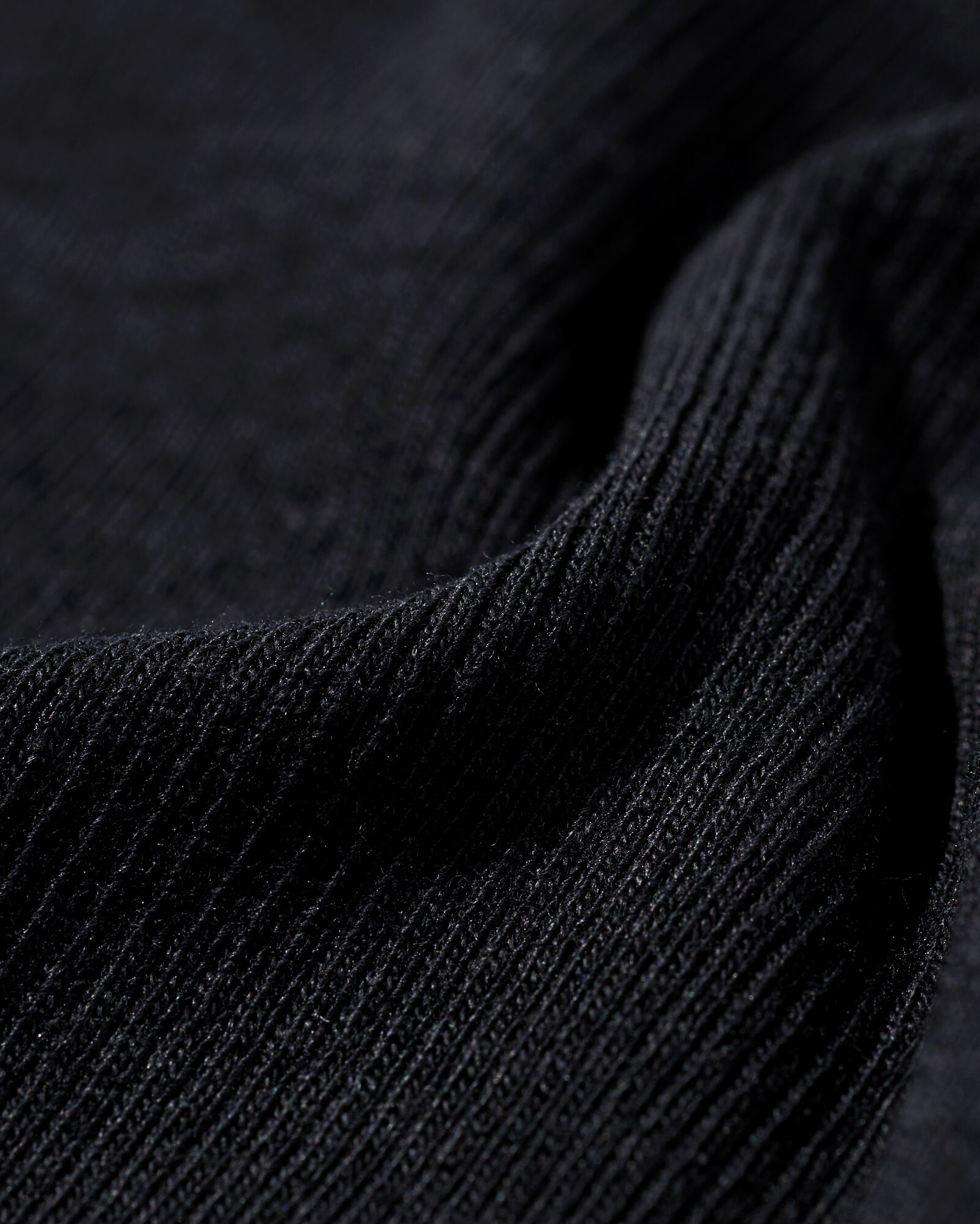 dames T-shirt Clara rib zwart - 36364870BLACK - HEMA