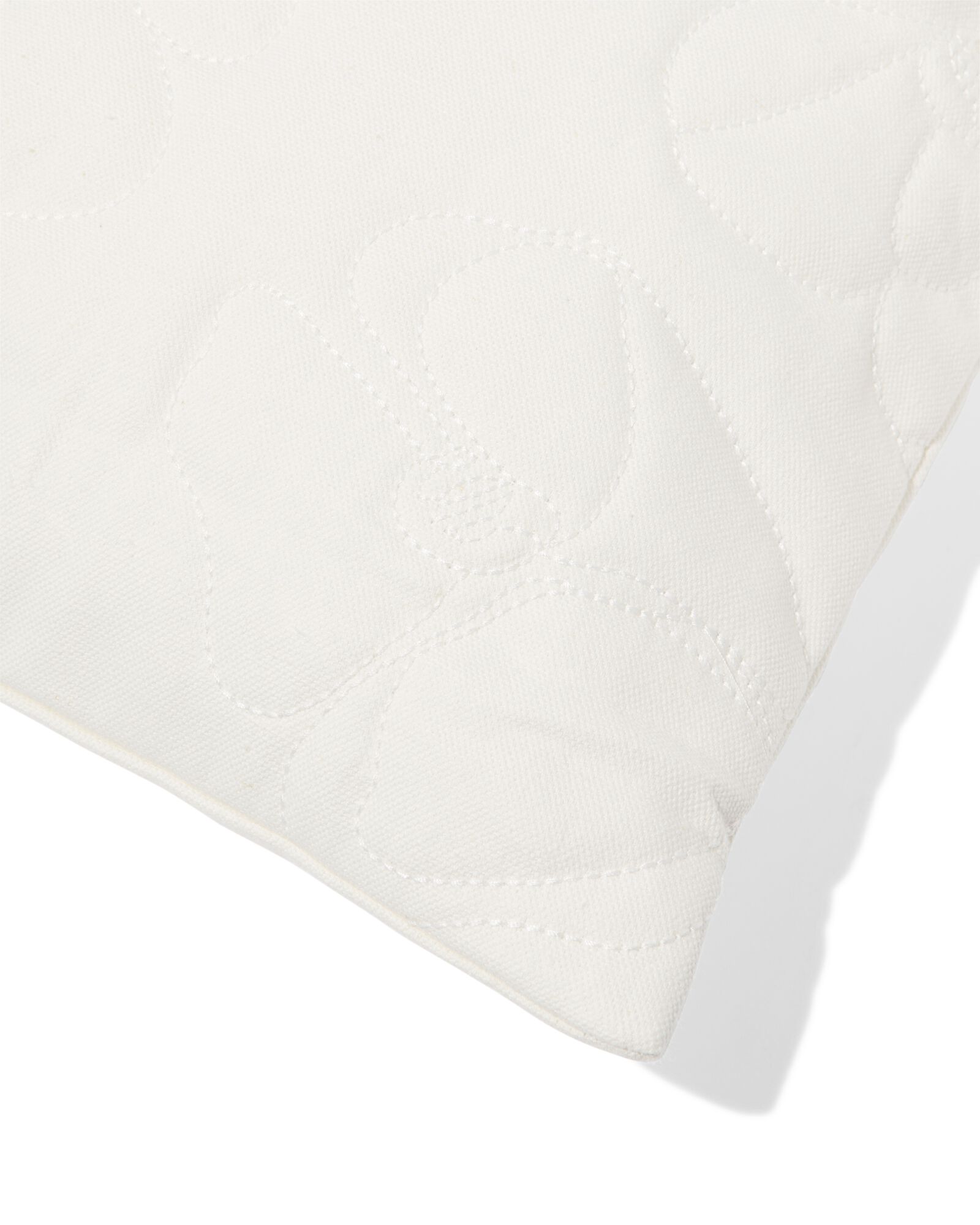 housse de coussin 50x50cm coton matelass&eacute; blanc - 7326004 - HEMA