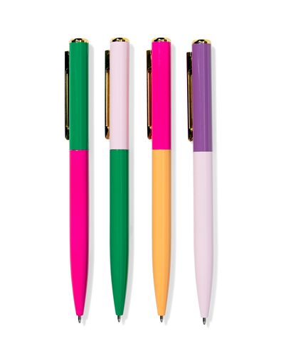 stylo m&eacute;tallique encre bleue - 14450139 - HEMA