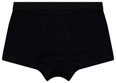 3 boxers enfant coton/stretch noir noir - 1000028424 - HEMA
