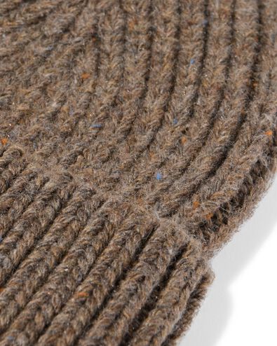 heren beanie bruin - 16500023 - HEMA