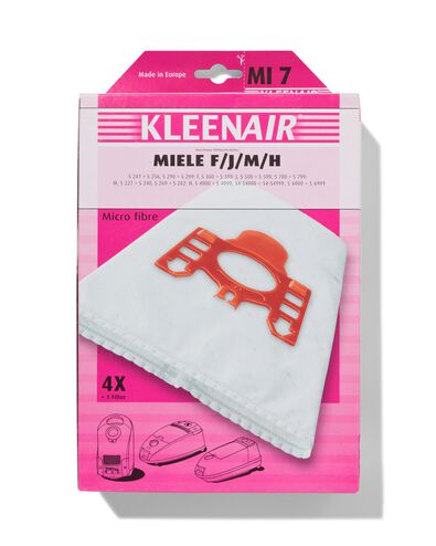 sacs aspirateur pour Miele F/J/M/H - 4 pi&egrave;ces - 70100004 - HEMA
