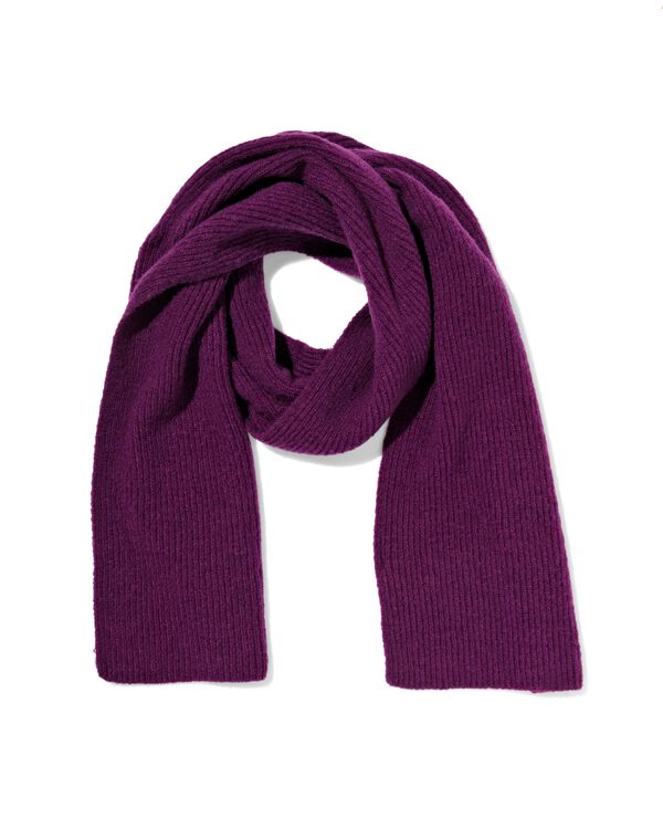&eacute;charpe femme 28x200cm violet fonc&eacute; - 16451078 - HEMA