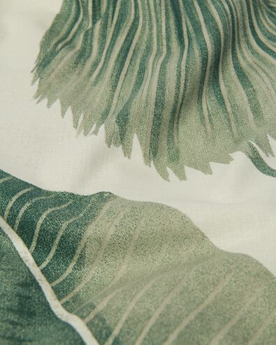 Bettwäsche, Soft Cotton, 240 x 220 cm, Blätter, grün - 5730193 - HEMA