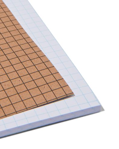 3 cahiers A5 &agrave; carreaux 5 mm - 14170056 - HEMA