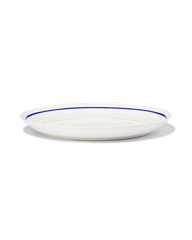 petite assiette &Oslash;21cm - new bone blanc et bleu - vaisselle d&eacute;pareill&eacute;e - 9650006 - HEMA