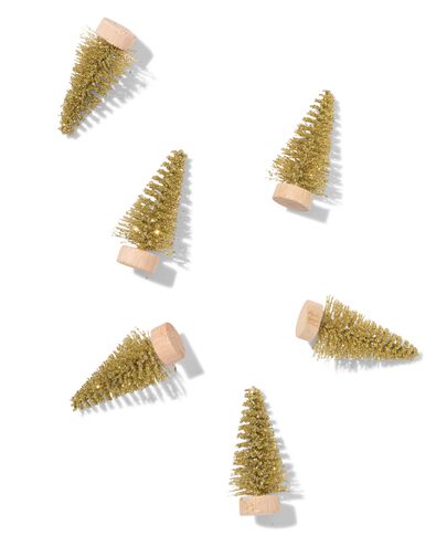 d&eacute;coration de table sapin or - 25610039 - HEMA