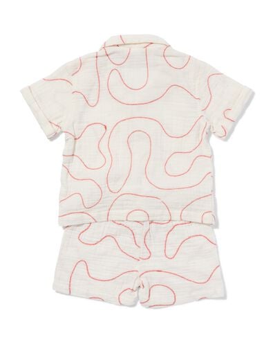 Baby-Bekleidungsset, Musselin, Wirbel ecru ecru - 33186070ECRU - HEMA