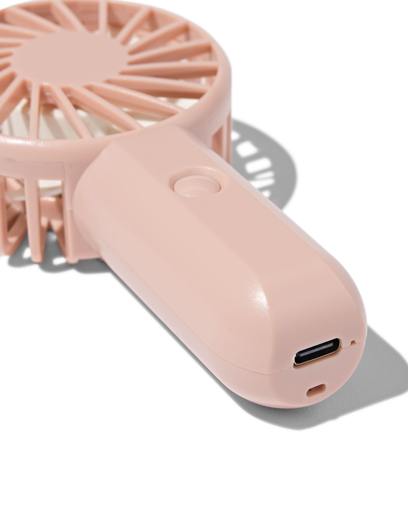 Wiederaufladbarer Handventilator, 7 &times; 22 cm, Rosa - 41800435 - HEMA
