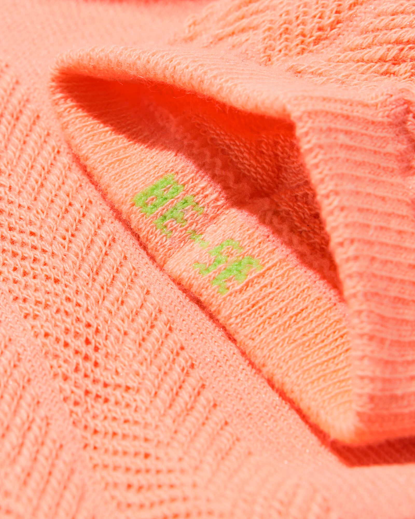 socquettes structure femme orange clair - 4280545LIGHTORANGE - HEMA