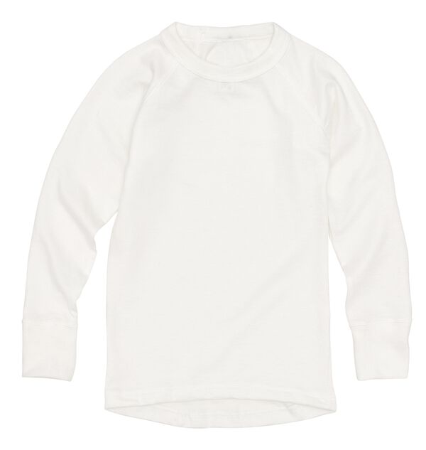 t-shirt thermo enfant blanc blanc - 1000001471 - HEMA