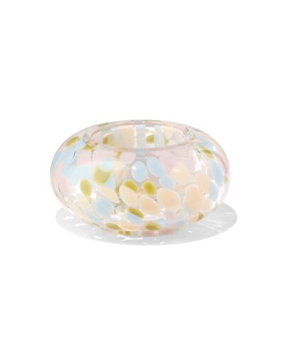 waxinelichthouder 9.5x4.3cm confetti - 41800434 - HEMA