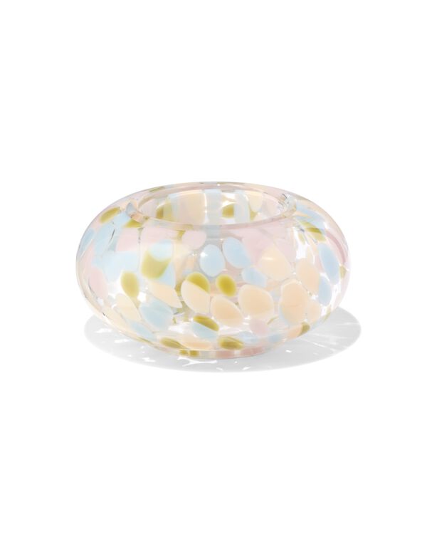 waxinelichthouder 9.5x4.3cm confetti - 41800434 - HEMA