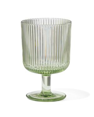 Weinglas Bergen, Streifenrelief, grün, 250 ml - 9401108 - HEMA