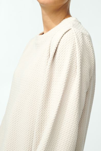 dames sweater Cherry zand XL - 36280669 - HEMA