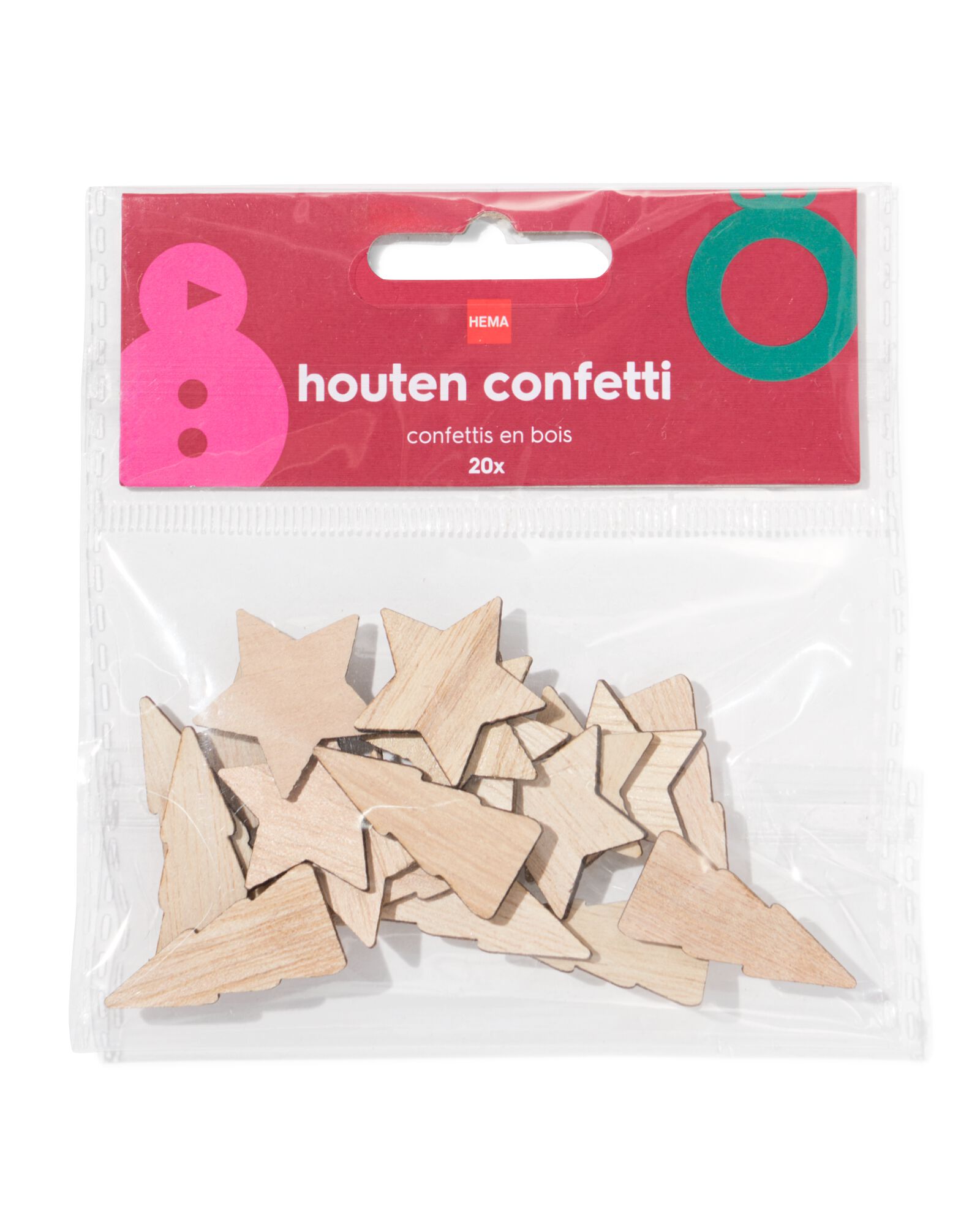 &eacute;toiles en bois confettis - 25610044 - HEMA