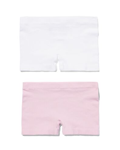 kinderboxers naadloos rib - 2 stuks  lichtpaars - 19381130LIGHTPURPLE - HEMA