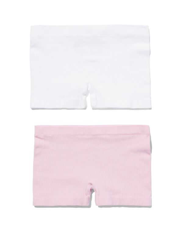 kinderboxers naadloos rib - 2 stuks  lichtpaars - 19381130LIGHTPURPLE - HEMA