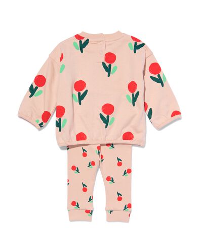 lot sweat et legging pour b&eacute;b&eacute; fleurs rose p&acirc;le - 33065950LIGHTPINK - HEMA