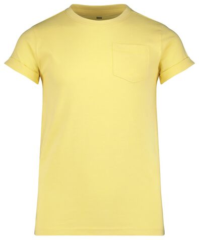 t-shirt enfant flammé jaune jaune - 1000018323 - HEMA
